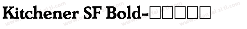 Kitchener SF Bold字体转换